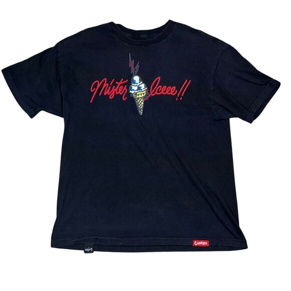 Cookies x Guwop T-Shirt Rapper Collab Size XL “Mister Ice” Black Short Sleeve - Picture 1 of 9